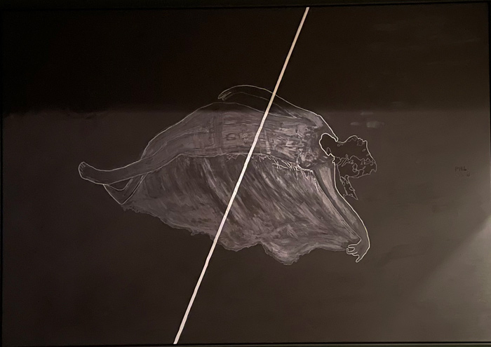 FLOATING VERSUS SWIMMING TURNING PAINTING
