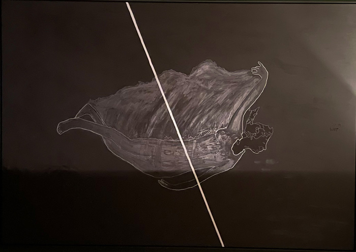 FLOATING VERSUS SWIMMING TURNING PAINTING